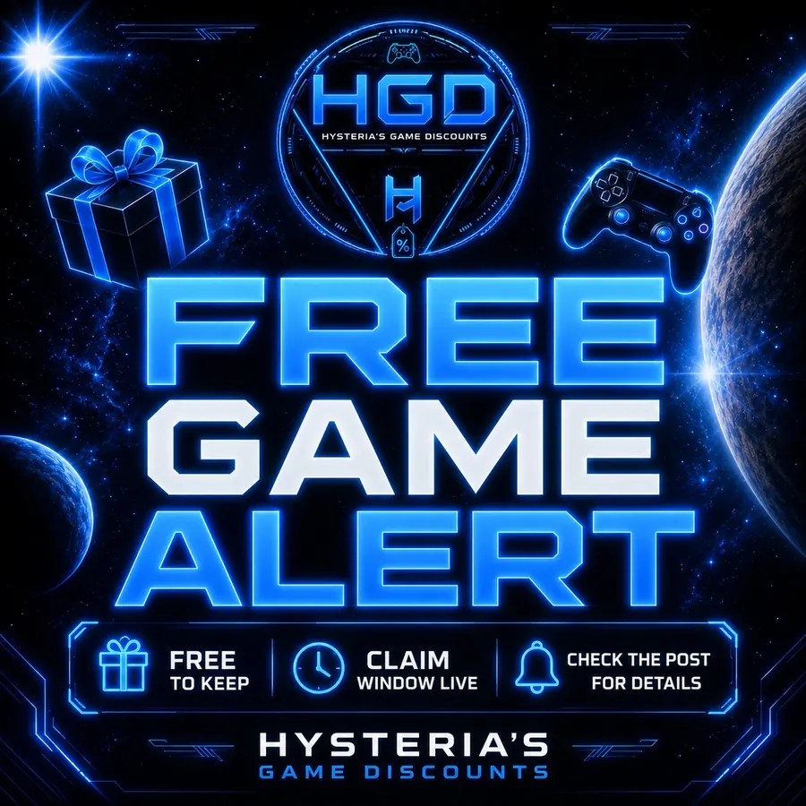 Neon free game alert poster
